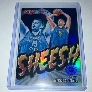 2023-24 NBA Hoops Nikola Jokic Denver Nuggets PRIZM SHEESH! Basketball Card NM+